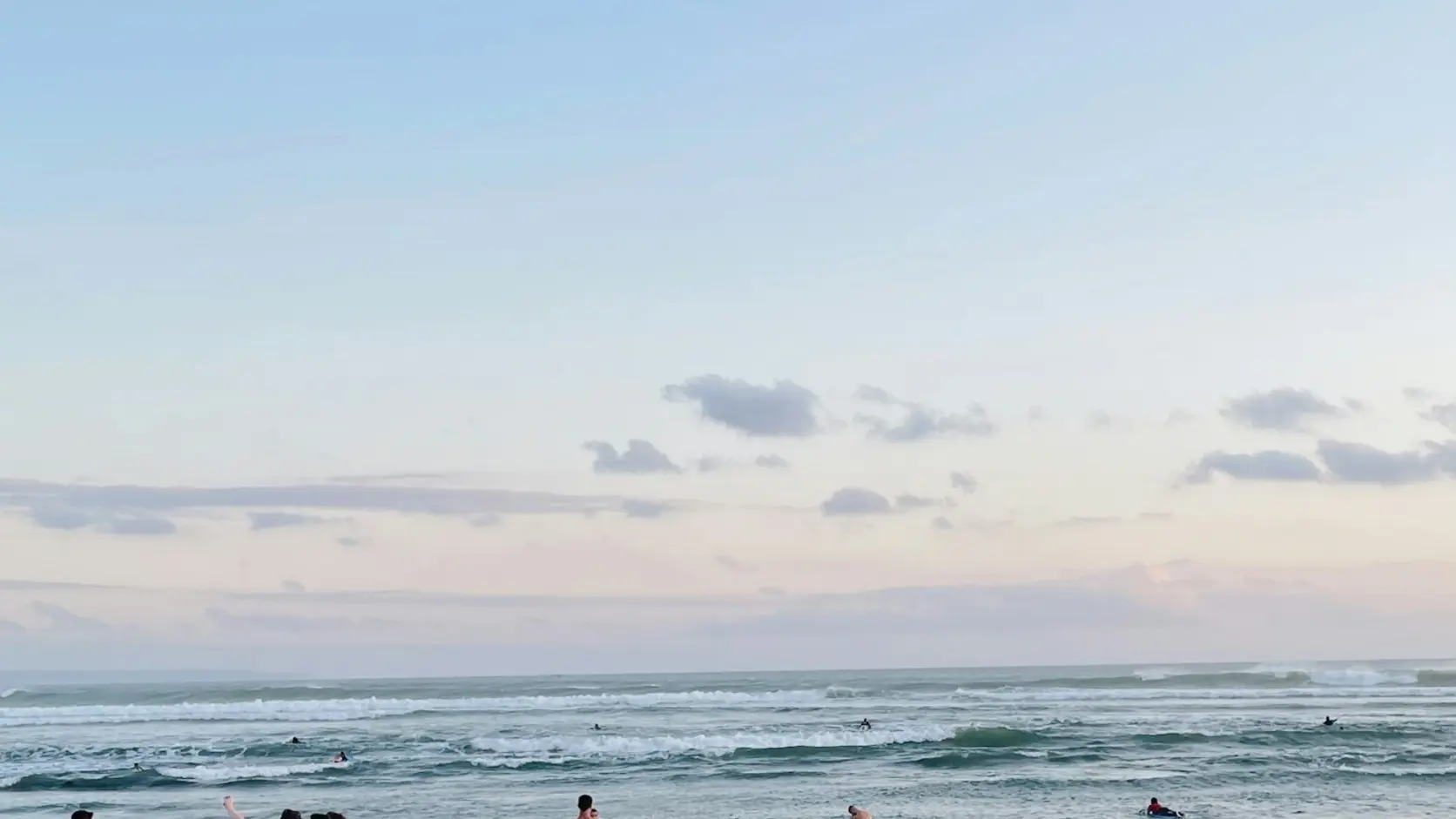 Real evening at Batu Bolong Beach in Canggu, Bali