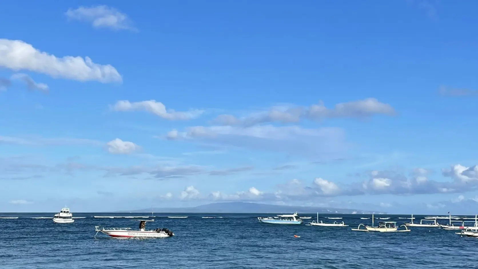 Real Sanur Beach scene in Bali